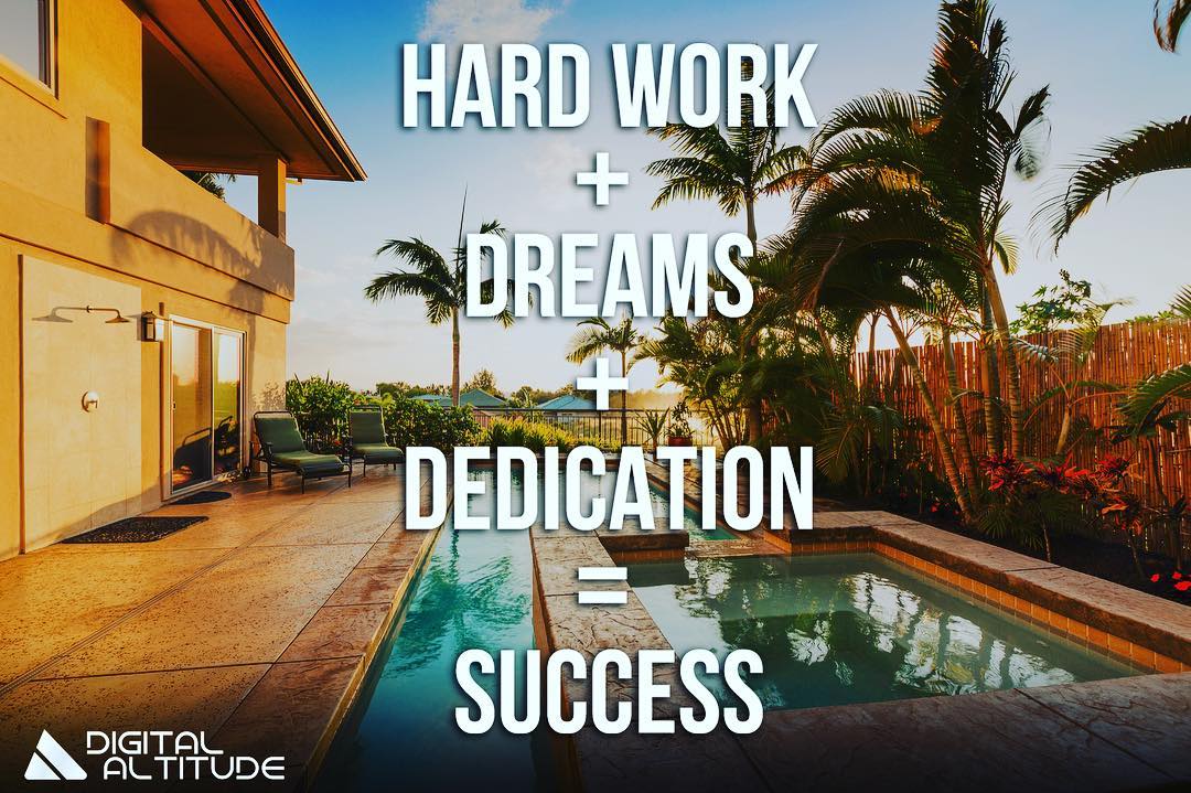 Hard Work + Dreams + Dedication = Success