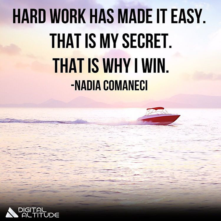Hard work has made it easy. That is my secret. That is why I win. - Nadia Comaneci